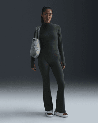 Nike ゼンビー ハイウエスト フレアード レギンス Lサイズ Dri-FIT NIKE公式】 ハイウエスト タイツ＆レギンス【ナイキ公式通販】